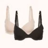 The T-Shirt Bra Bundle: Jet Black/Toasted Almond