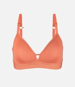The Spacer Bra: Terracotta -Outlet No Wire Bras Store 06 product flat front spacer bra terracotta
