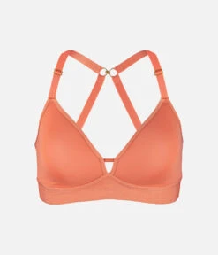 The Spacer Bra: Terracotta -Outlet No Wire Bras Store 07 product flat front1 spacer bra terracotta