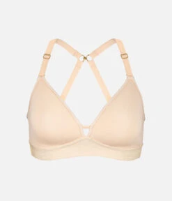 The Spacer Bra: Toasted Almond -Outlet No Wire Bras Store 07 product flat front1 spacer bra toasted almond