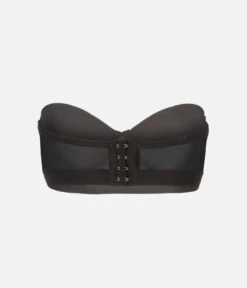 The Smooth Strapless: Jet Black -Outlet No Wire Bras Store 10 product flat back1 smooth strapless jet black