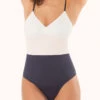 The Swim One Piece: White/Pink/Soft Navy