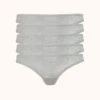 The All-Day Thong 5-Pack: Heather Gray