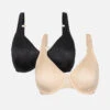 The Smooth Lace Minimizer Bra Bundle: Jet Black/Toasted Almond