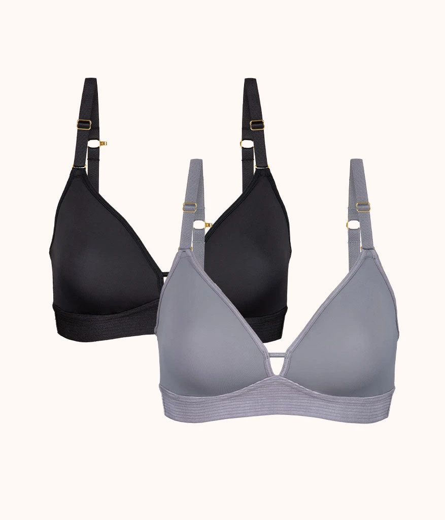 The Spacer Bra Bundle: Jet Black/Smoke 1 The Spacer Bra Bundle: Jet Black/Smoke
