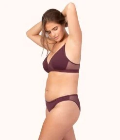 Outlet No Wire Bras Store -Outlet No Wire Bras Store 2 on model front1 busty maternity bralette plum 260bade1 0d4e 4d5f 8844 030425ab1280