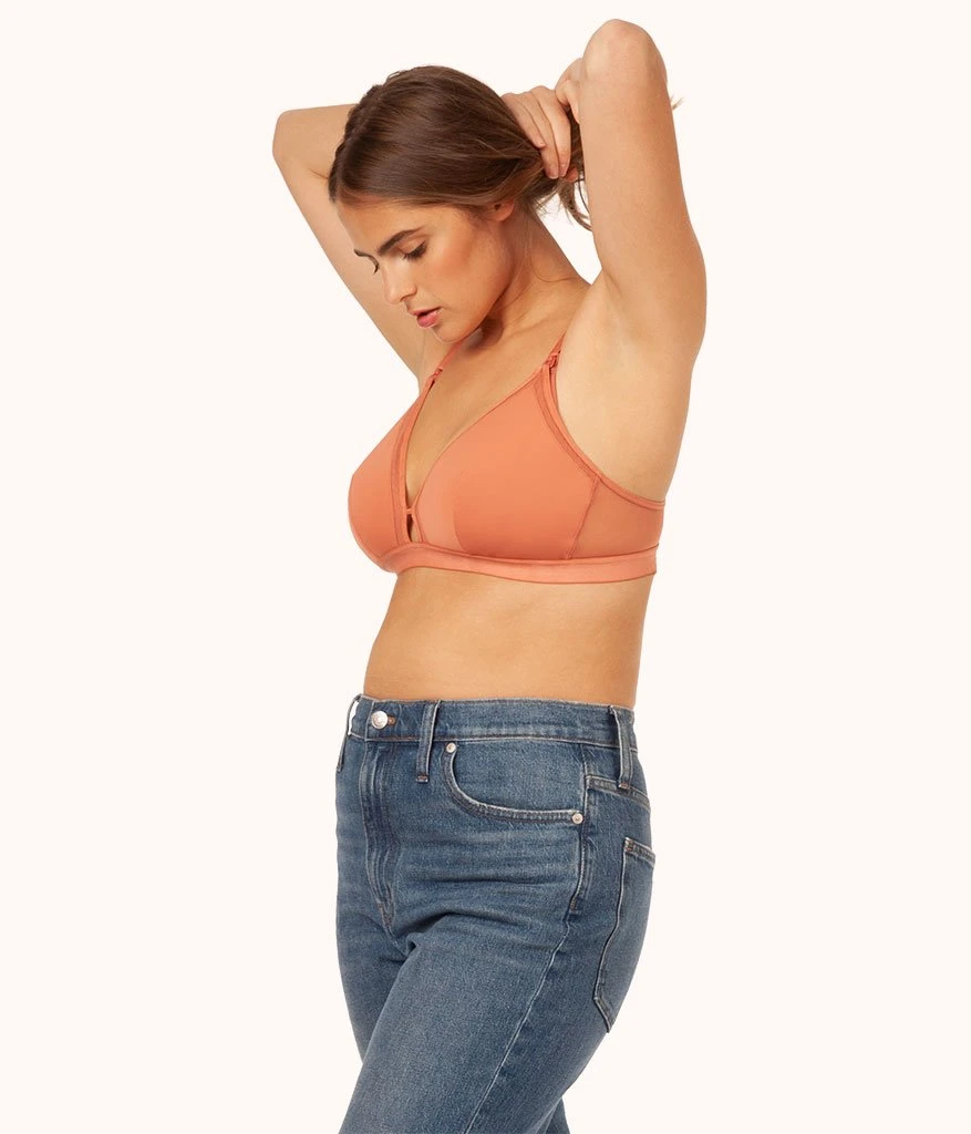 The Busty Nursing Bralette: Terracotta 2 The Busty Nursing Bralette: Terracotta - Image 2