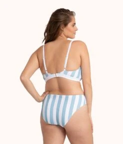 The Swim Busty Bralette: Cabana Stripe -Outlet No Wire Bras Store 3 on model back busty bralette cabana stripe 3ae256a4 c98e 4d3c 9e7f 521eb8be78dc