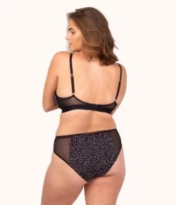 The Busty Bralette: Painted Polka 7 The Busty Bralette: Painted Polka -Outlet No Wire Bras Store 3 on model back busty bralette painted polka 47208f74 1c9e 44d6 b984 ef5bed643404