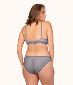 The Busty Nursing Bralette: Smoke -Outlet No Wire Bras Store 3 on model back busty maternity bralette smoke 07c596ff 9d76 47ed bf31 204fb36f784d