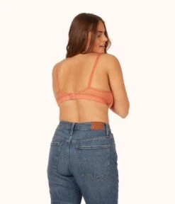 The Busty Nursing Bralette: Terracotta 8 The Busty Nursing Bralette: Terracotta -Outlet No Wire Bras Store 3 on model back busty maternity bralette terracotta 6e4d97ee aacd 4005 9936 e59e7f138c9c