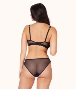 The No-Wire Nursing Bra: Jet Black -Outlet No Wire Bras Store 3 on model back no wire maternity jet black b06e2760 3f91 4927 81b3 db8dce96575c