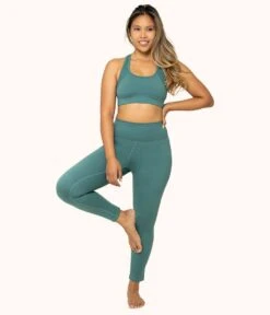 The Active Legging: Harbor Green 9 The Active Legging: Harbor Green -Outlet No Wire Bras Store 3 on model front2 active legging harbor green 435f9f80 e4b4 4de8 a931 21ca7eb7bcd2
