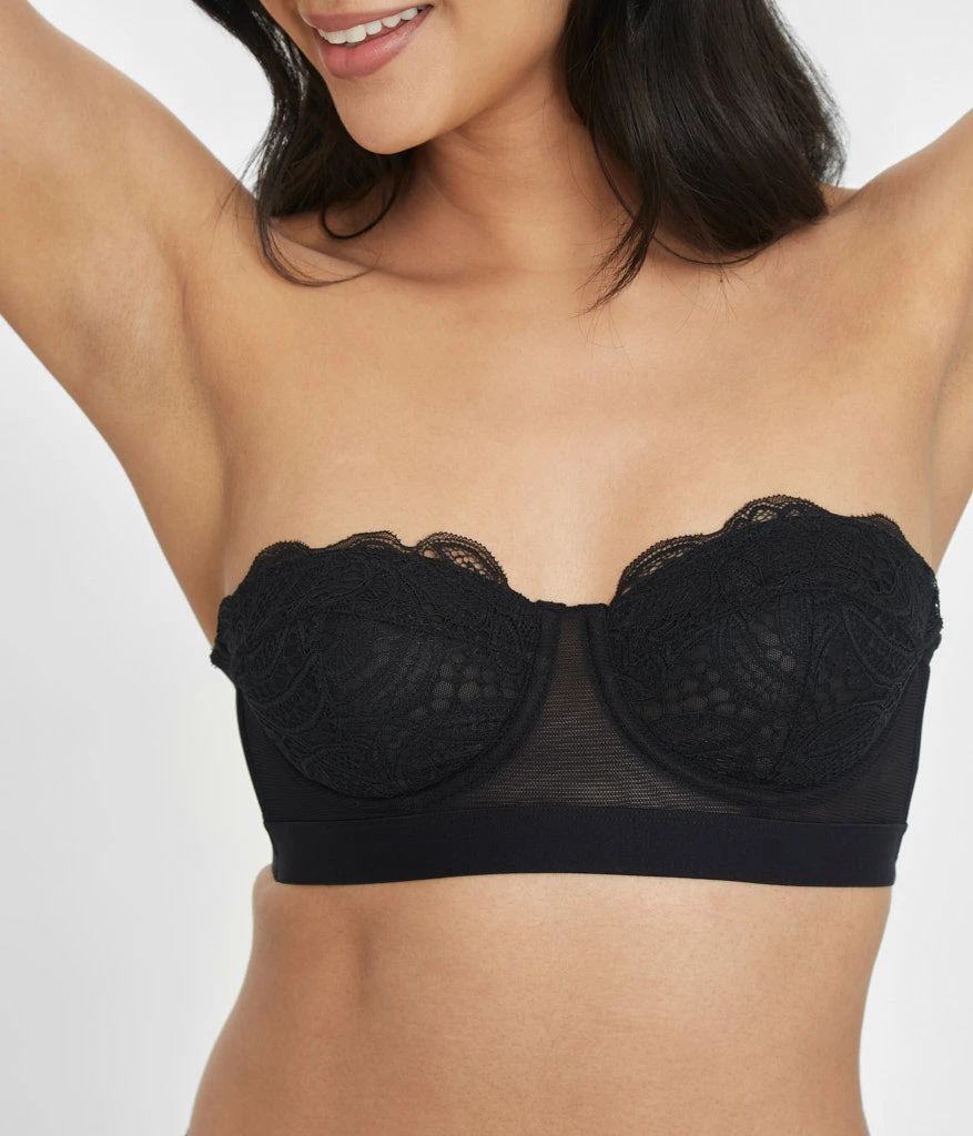 The Lace Strapless: Jet Black 3 The Lace Strapless: Jet Black - Image 3