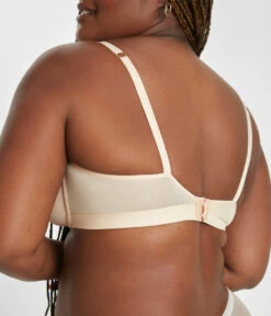 The Spacer Balconette Bra: Toasted Almond 9 The Spacer Balconette Bra: Toasted Almond -Outlet No Wire Bras Store 3 on model front2 spacer balconette toasted almond
