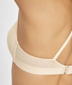 The Flex No-Wire Bra: Toasted Almond 10 The Flex No-Wire Bra: Toasted Almond -Outlet No Wire Bras Store 3 on model side flex no wire bra toasted almond
