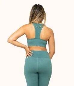The Active Legging: Harbor Green 10 The Active Legging: Harbor Green -Outlet No Wire Bras Store 4 on model back active legging harbor green 2e472928 653f 4c18 8827 f15b68fc8776