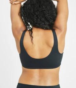 The All-You & Bikini Swim Bundle: Jet Black -Outlet No Wire Bras Store 4 on model back all you swim bralette jet black