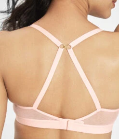 The No-Wire Push-Up: Retro Blooms -Outlet No Wire Bras Store 4 on model back1 no wire push up retro blooms