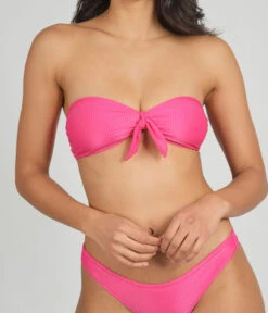 The Swim Ribbed Cheeky Bottom: Magenta -Outlet No Wire Bras Store 4 on model front2 ribbed cheeky swim bottom magenta 1a9323bd 964b 4606 ac54 6aa768c991b0