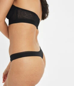 The Lace Strapless: Jet Black 12 The Lace Strapless: Jet Black -Outlet No Wire Bras Store 4 on model front3 lace strapless jet black