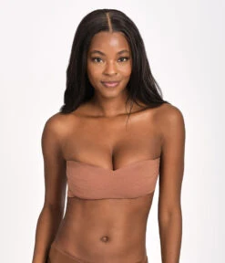 The Body Tape: Warm Oak -Outlet No Wire Bras Store 4 on model front3 the body tape warm oak