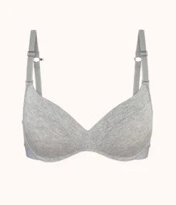 The All-Day No-Wire Push-Up: Heather Gray -Outlet No Wire Bras Store 4 product flat front all day no wire push up heather gray ed3a08fb dc98 49cb a652 2b5b5d094198