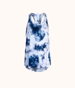 The All-Day Tie Dye Tank: Deep Blue Tie Dye -Outlet No Wire Bras Store 4 product flat front all day tie dye tank deep blue tie dye bc17b7fa 8667 416a 988b cfa68eba5499