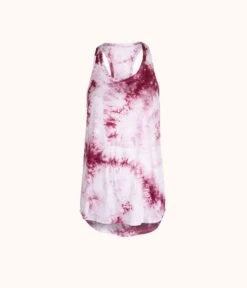 The All-Day Tie Dye Tank: Pink Tie Dye -Outlet No Wire Bras Store 4 product flat front all day tie dye tank pink tie dye bead3a95 33bd 489e bcb0 fa8b24d2bce4