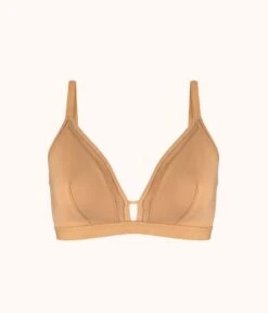 The Busty Bralette: Warm Oak -Outlet No Wire Bras Store 4 product flat front busty bralette warm oak a4eeb763 2954 4288 aaca fbeb731165cd