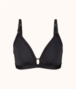 The Busty Nursing Bralette: Jet Black 9 The Busty Nursing Bralette: Jet Black -Outlet No Wire Bras Store 4 product flat front busty maternity bralette jet black d567585d 43d7 4bb1 98b0 6d2aa8d9ff9b