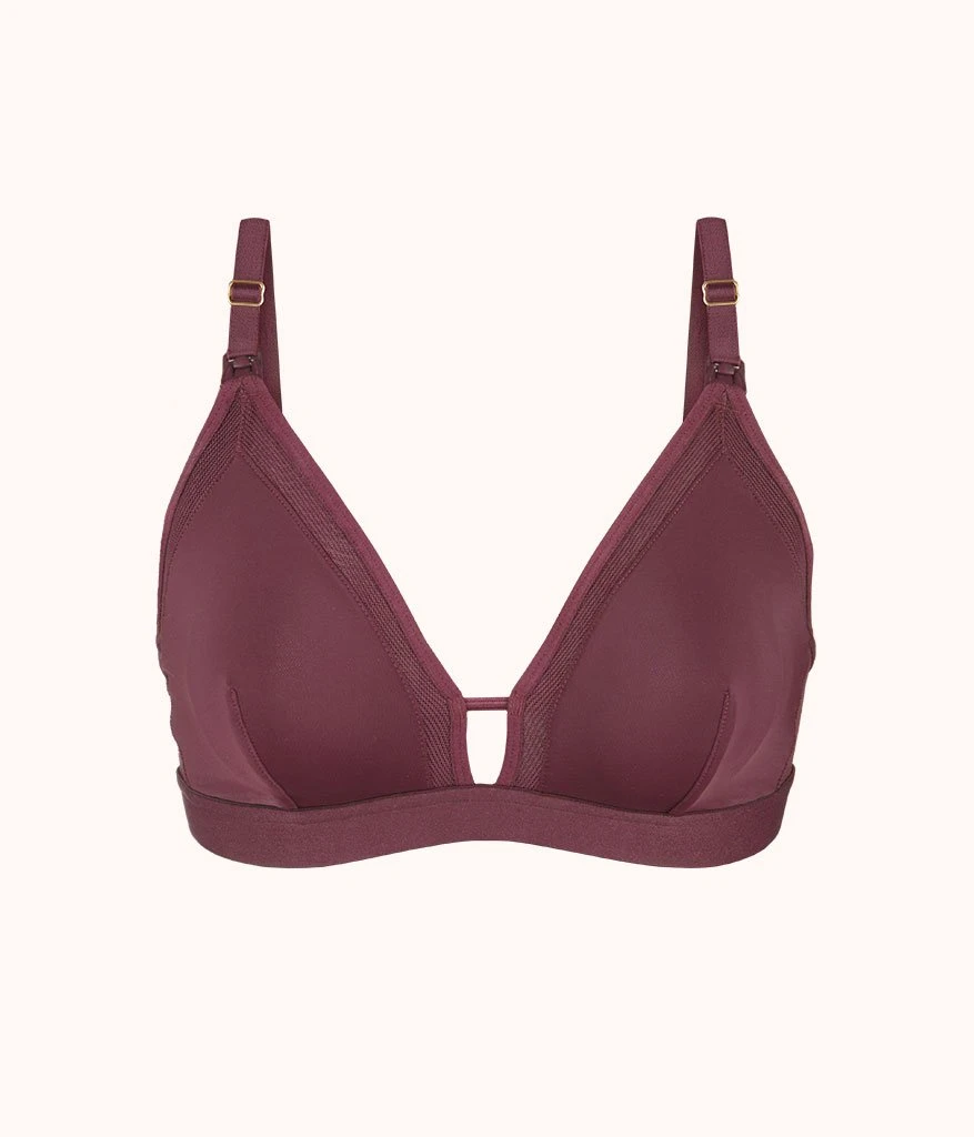 The Busty Nursing Bralette: Plum 4 The Busty Nursing Bralette: Plum - Image 4