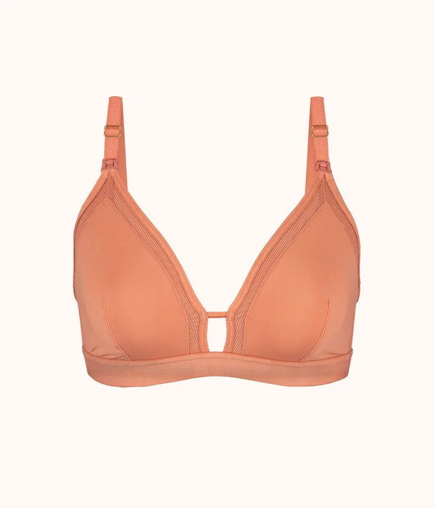 The Busty Nursing Bralette: Terracotta 4 The Busty Nursing Bralette: Terracotta - Image 4