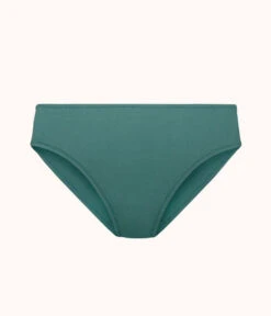The Swim High Waist Bikini Bottom: Harbor Green