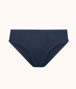 The Swim High Waist Bikini Bottom: Navy -Outlet No Wire Bras Store 4 product flat front high waist bikini navy 234cd6f8 daa4 4bc9 a472 463f99e25136