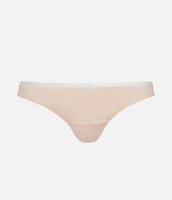 The No Show Thong: Toasted Almond -Outlet No Wire Bras Store 4 product flat front no show thong toasted almond