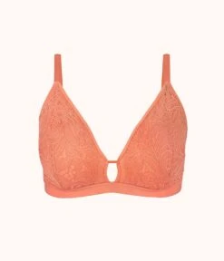 The Palm Lace Busty Bralette: Terracotta -Outlet No Wire Bras Store 4 product flat front palm lace busty bralette terracotta b1b82bdc 5e34 4832 af02 605e5a0cfa6c