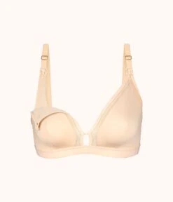 The Busty Nursing Bralette: Toasted Almond -Outlet No Wire Bras Store 5 product flat1 front busty maternity bralette toasted almond 11d35bfa 7ebb 45f8 a9c2 e4dd42911df8