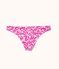 The Swim Cheeky Bottom: Retro Palm Print -Outlet No Wire Bras Store 5 product flat back cheeky bottom retro palm print