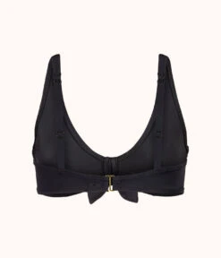 The Swim Plunge Bralette: Jet Black -Outlet No Wire Bras Store 5 product flat back plunge bralette jet black 15ff8027 d129 4f93 863c c8d86d8248f9