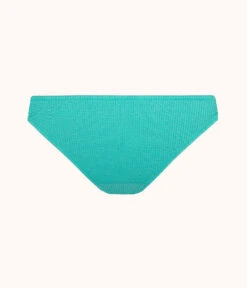 The Swim Ruched Bikini Bottom: Aquamarine -Outlet No Wire Bras Store 5 product flat back ruched bikini aquamarine