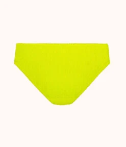 The Swim Ruched High Waist Bikini Bottom: Electric Lime -Outlet No Wire Bras Store 5 product flat back ruched high waist bikini electric lime