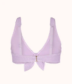 The Swim Ruched Plunge Bralette: Lilac -Outlet No Wire Bras Store 5 product flat back ruched plunge bralette lilac 198e80e9 afd2 465c 83b8 2eea092f2757