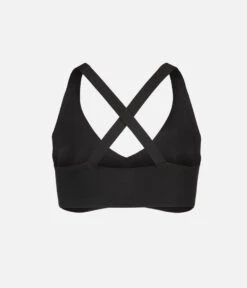 The Sleek Crossback Bralette: Jet Black -Outlet No Wire Bras Store 5 product flat back sleek crossback bralette jet black