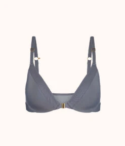 The Front Close No-Wire Bra: Smoke -Outlet No Wire Bras Store 5 product flat front front close no wire bra smoke 98997f22 f142 4e93 a5b5 a44c1c4a38d4
