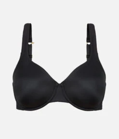 The Minimizer Bra: Jet Black -Outlet No Wire Bras Store 5 product flat front minimizer jet black