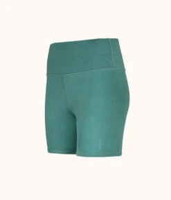 The Active Bike Short: Harbor Green -Outlet No Wire Bras Store 5 product flat front1 active bike short harbor green 5c683e4e ccc0 4fb9 854a 23ab16b165f5