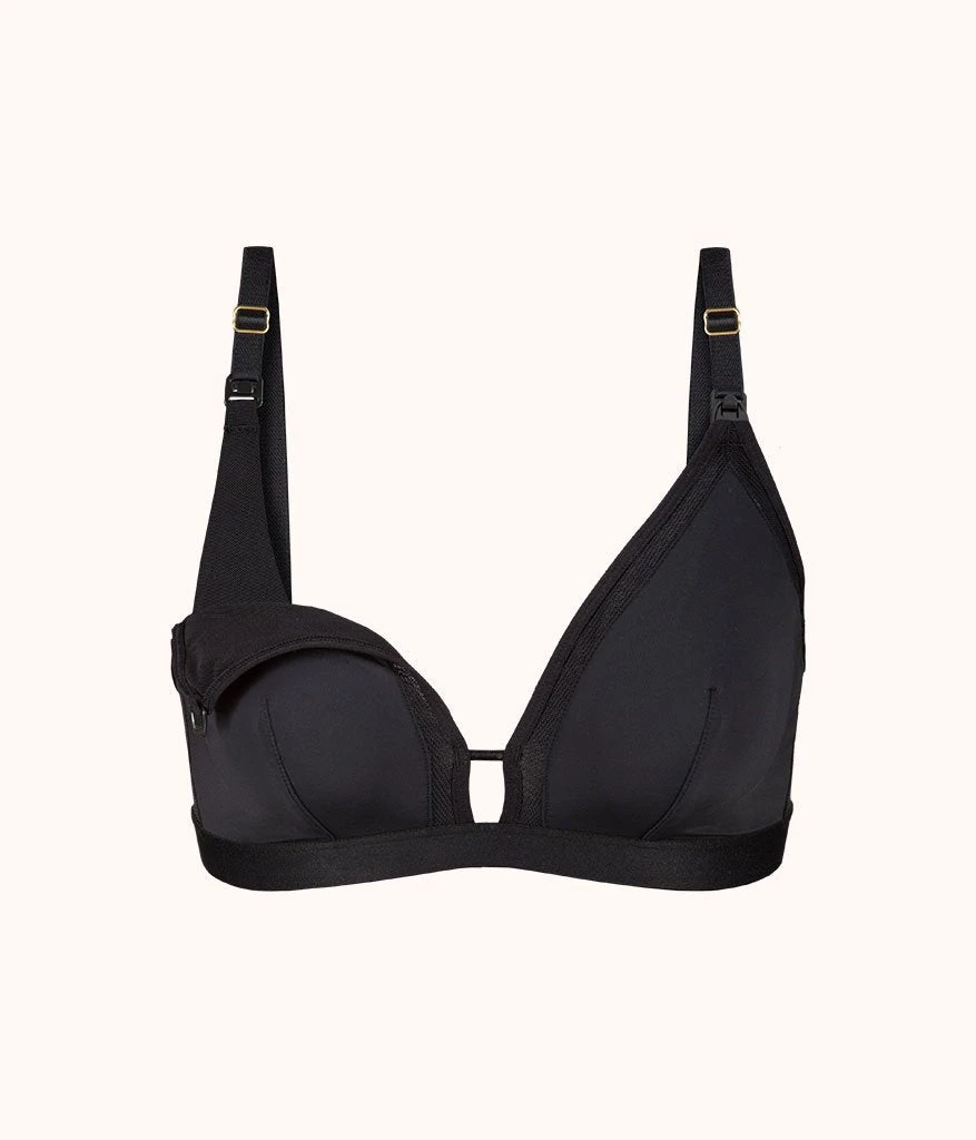 The Busty Nursing Bralette: Jet Black 5 The Busty Nursing Bralette: Jet Black - Image 5