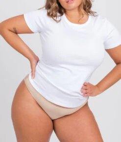 The Smooth Lace Minimizer Bra: Toasted Almond 16 The Smooth Lace Minimizer Bra: Toasted Almond -Outlet No Wire Bras Store 6 on model front3 smooth lace minimizer toasted almond