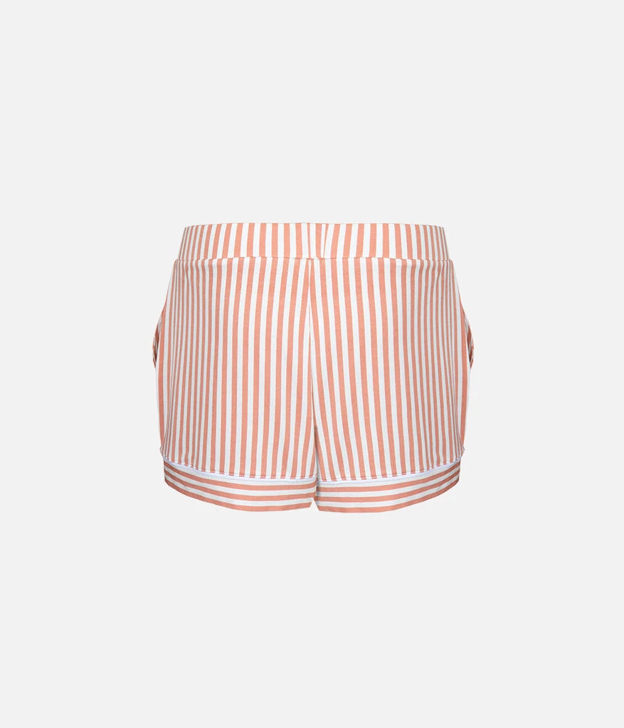 The All-Day Lounge Short: Shell Pink Stripe 6 The All-Day Lounge Short: Shell Pink Stripe - Image 6